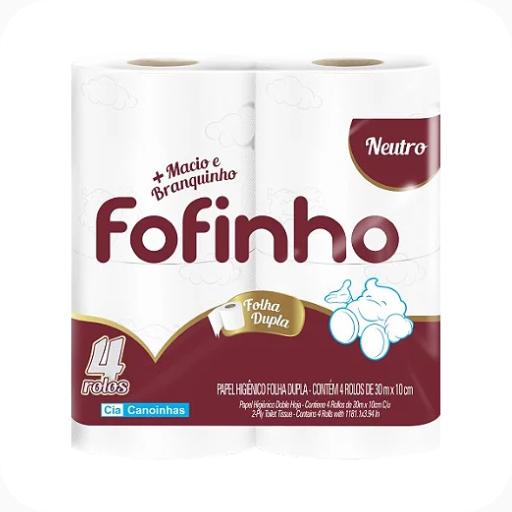 Papel Higiênico 4 Rolos Fofinho 