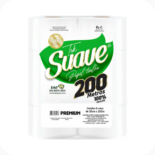 Papel Toalha Bobina Aguipel 