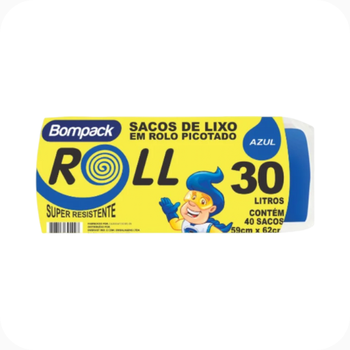 Saco de Lixo Azul 30l 