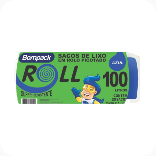 Saco de Lixo Azul 100l 