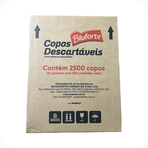 Copo Descartável PS 180ml 