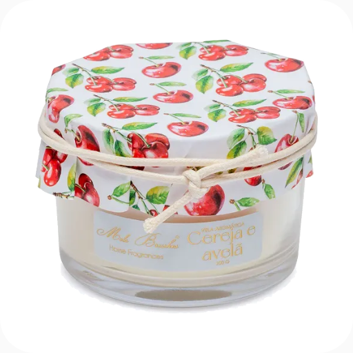 Vela Aromática Frutas Cereja e Avelã 