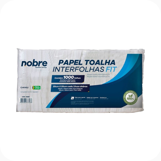 Papel Toalha Int. 100% Celulose Fit Nobre