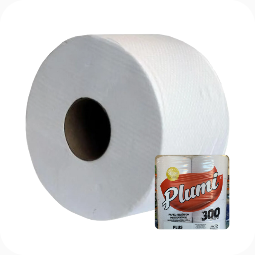 Papel Higiênico Rolão Simples 300m 