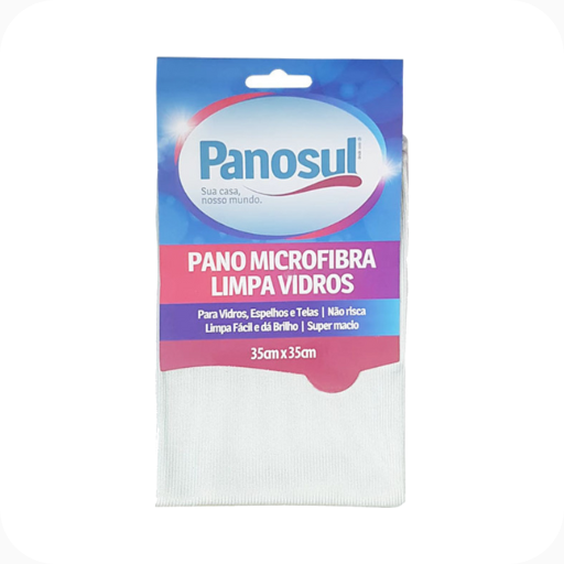 Pano Microfibra P/ Vidros 35x35cm 