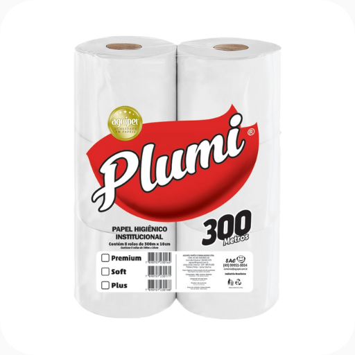Papel Higiênico Rolão Simples 300m 
