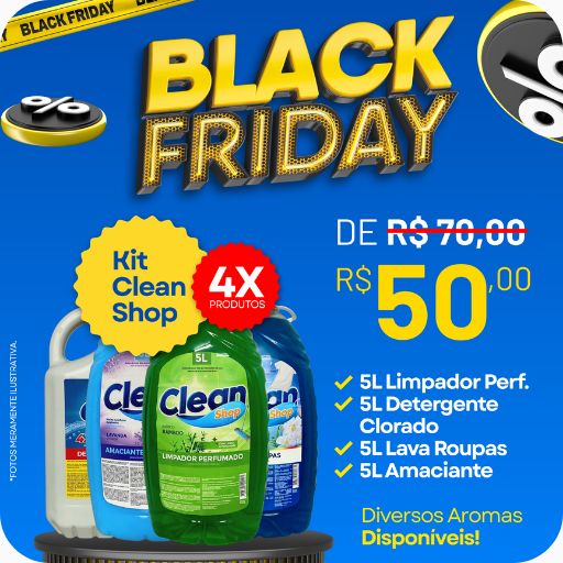 Kit Clean Shop Black Friday 