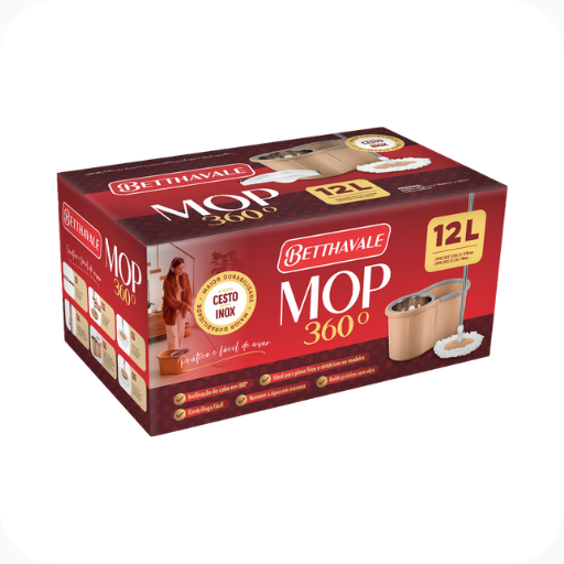 Mop 360° C/ Cesto Inox 