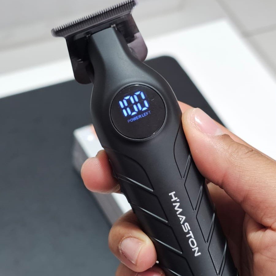 Máquina Aparadora/Detalhes Hmaston LFJ03 - Visor LCD, USB C, corte muito baixo e suave