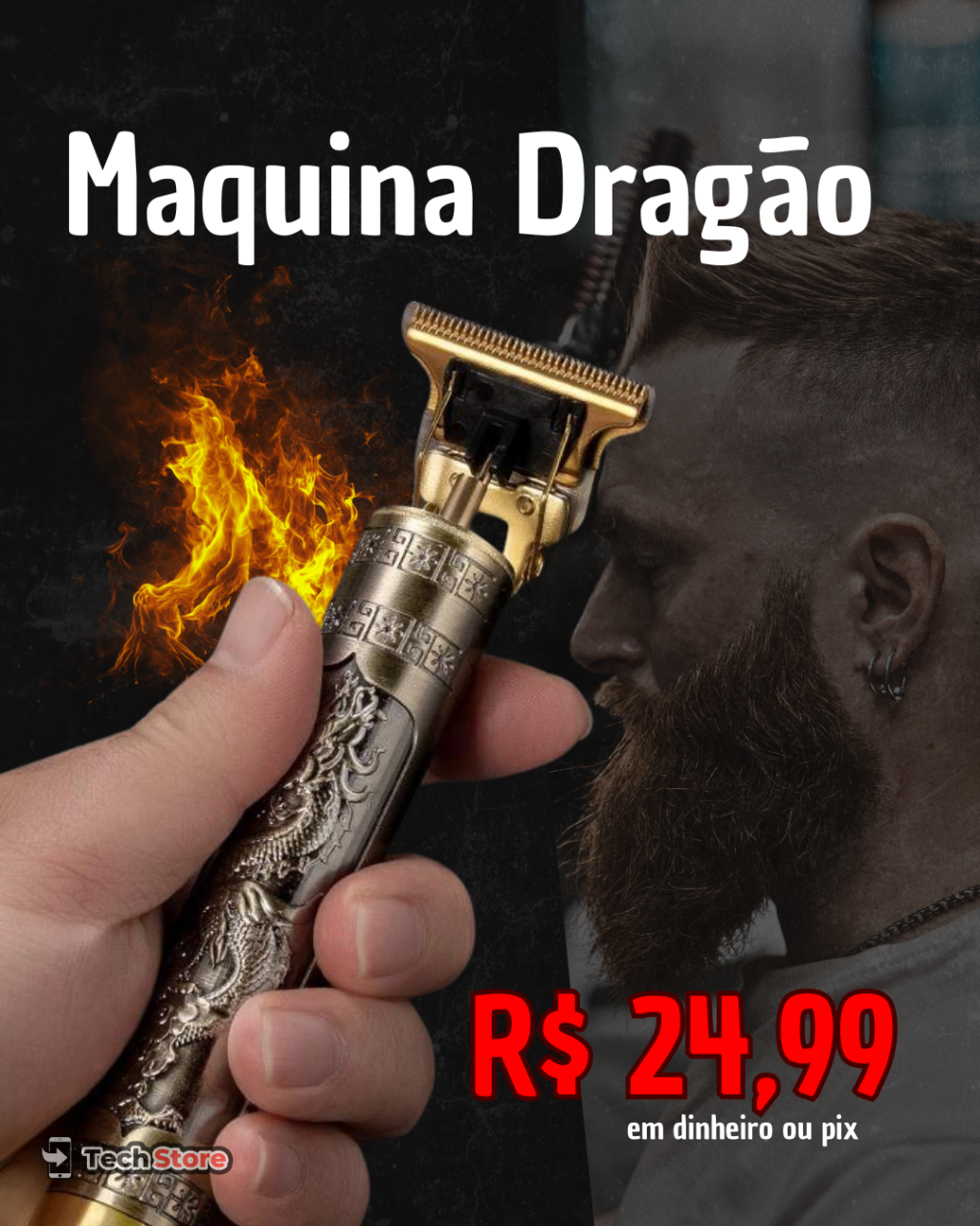 Máquina Aparadora/Detalhes Dragão