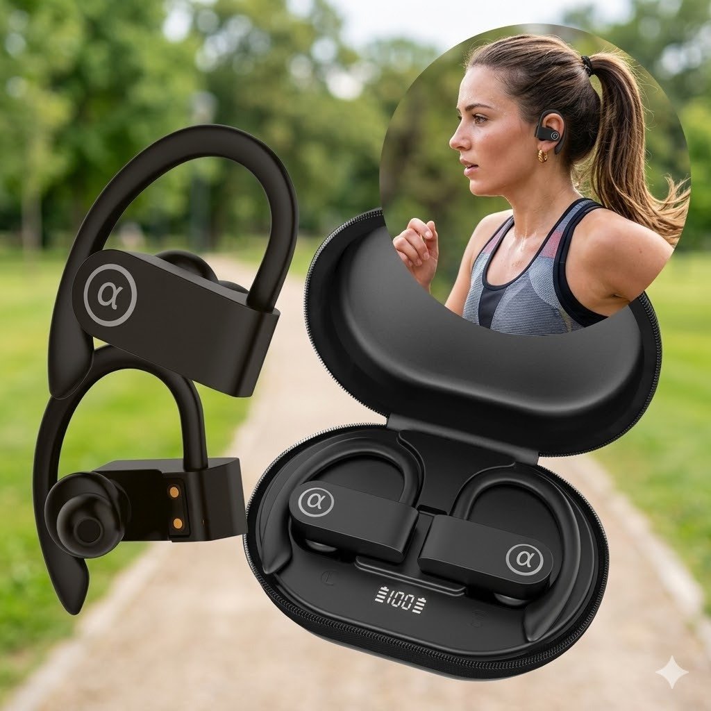 Fone De ouvido Bluetooth com suporte De Orelha Gold FN-B21B