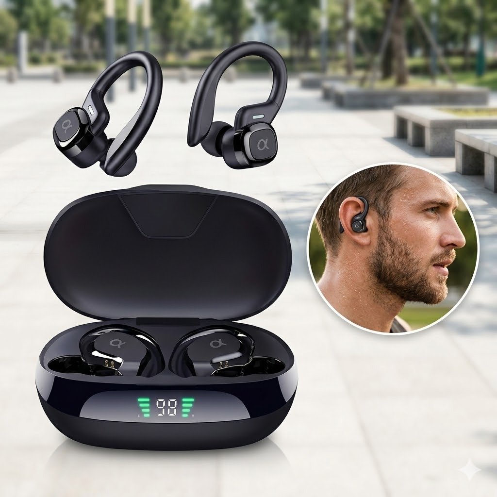 Fone de Ouvido Com suporte De Orelha KapBom KA-790 Novo | Menor e com Sensor Touch