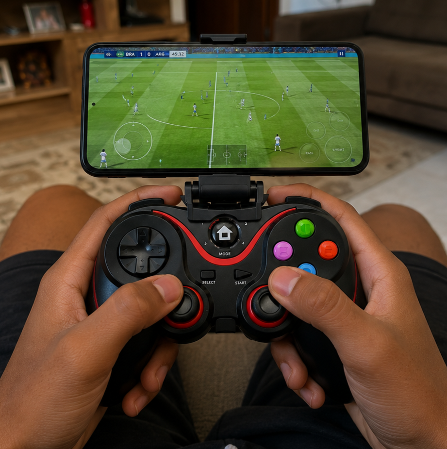 Controle Bluetooth Gamepad para Smartphone, Consoles e PC Altomex V8