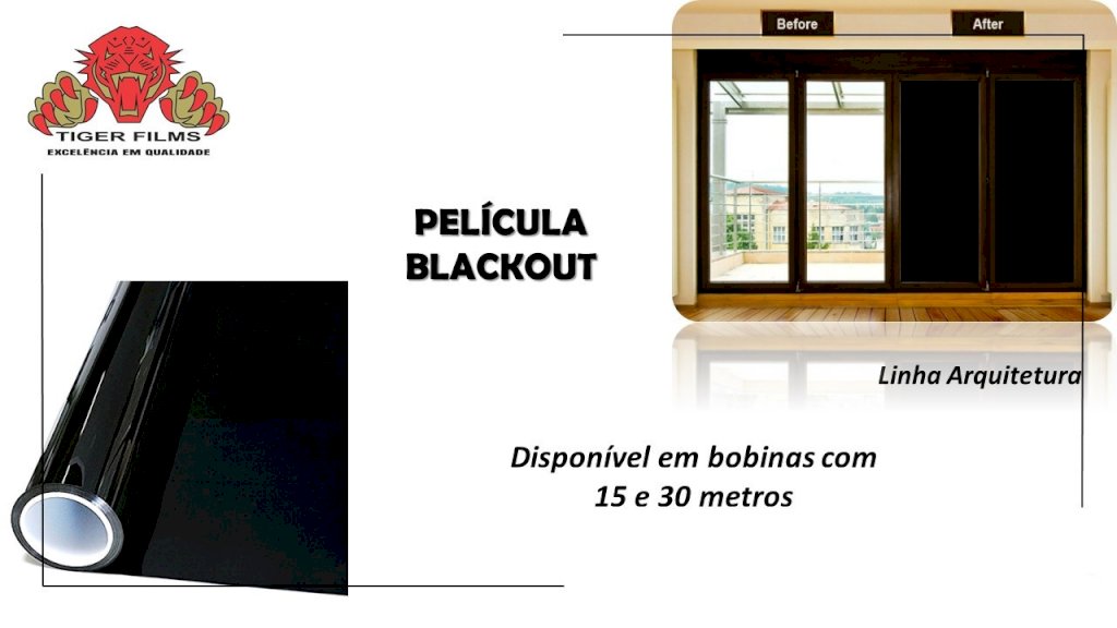 Película Blackout - 1.52 x 7.5mts