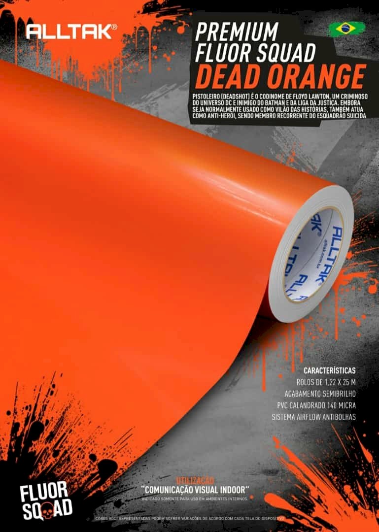 Premium Flúor Dead Orange 1.22 larg.