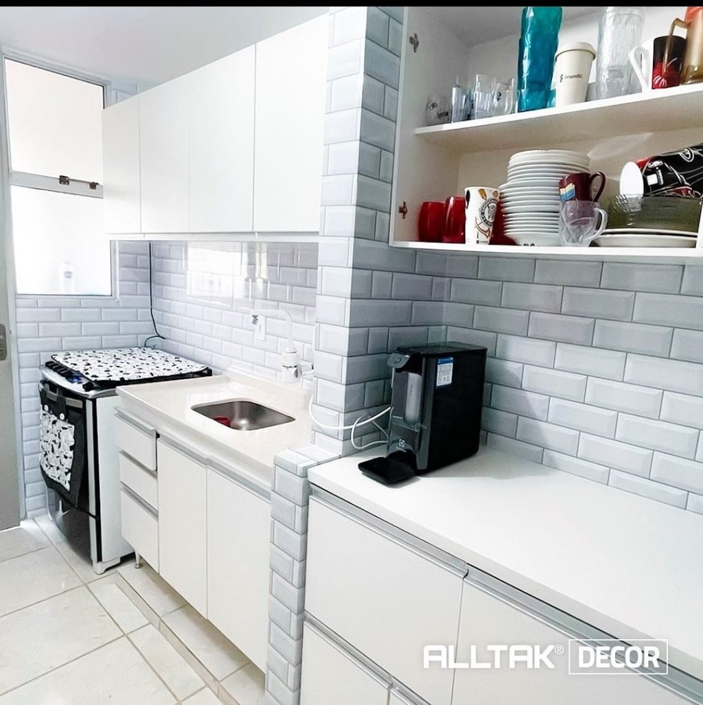 Metrô Branco Brilho 977D91 1.22 larg