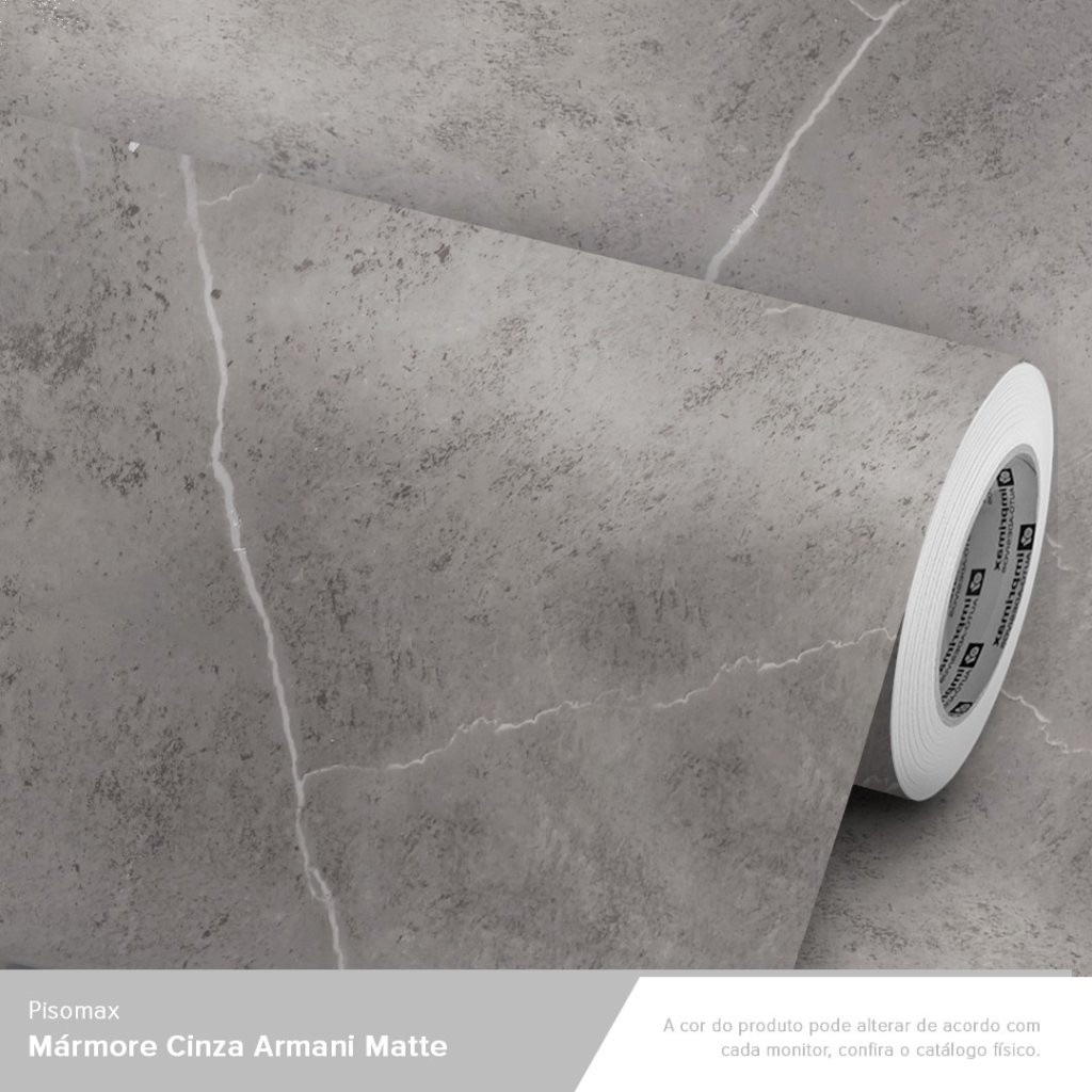 Pisomax Mármore Cinza Armani Matte 1,22 larg.