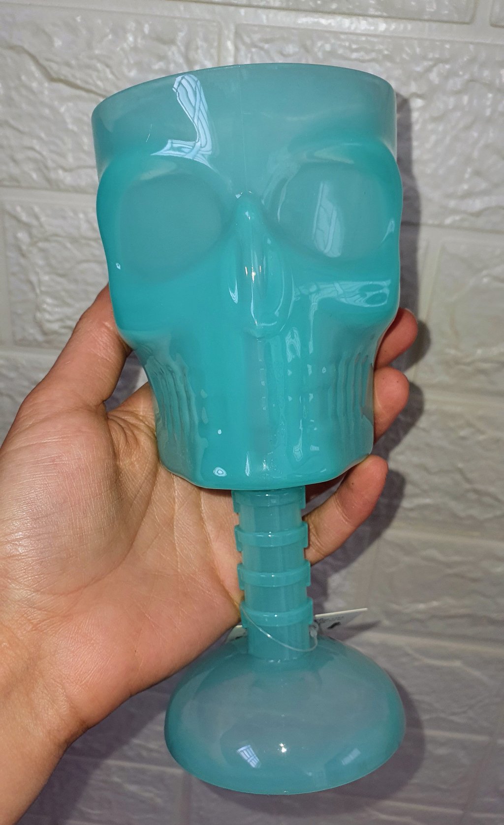 Taça esqueleto azul 