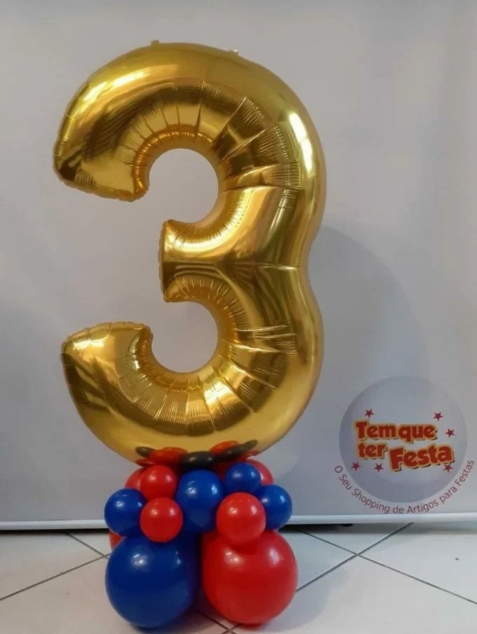 Balão de número na base 