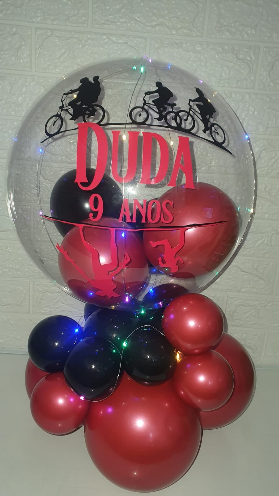 Balão  bubble jr personalizado stranger things