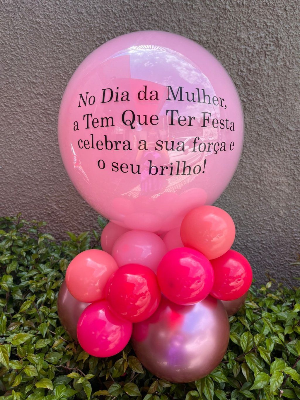 Balão Deco Bubble Jr. Dia da Mulher