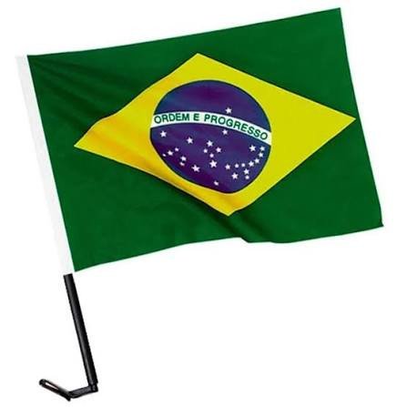 Bandeira do Brasil para janela de carro