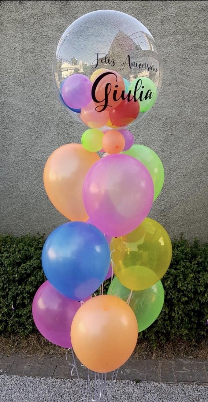 Buquê com Deco Bubble personalizado 