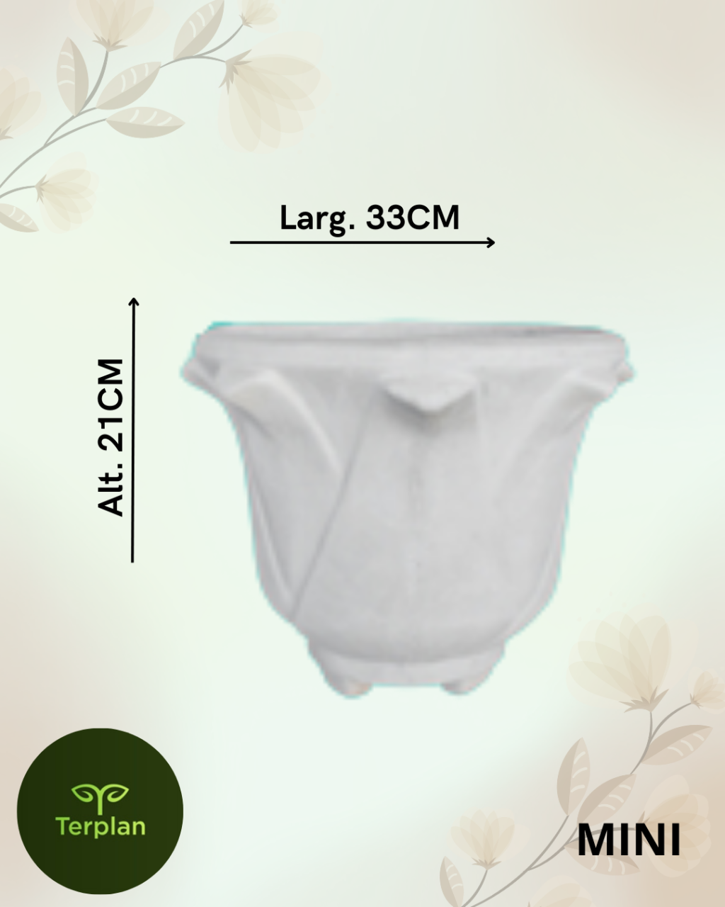 VASO TULIPG COM PÉ MINI