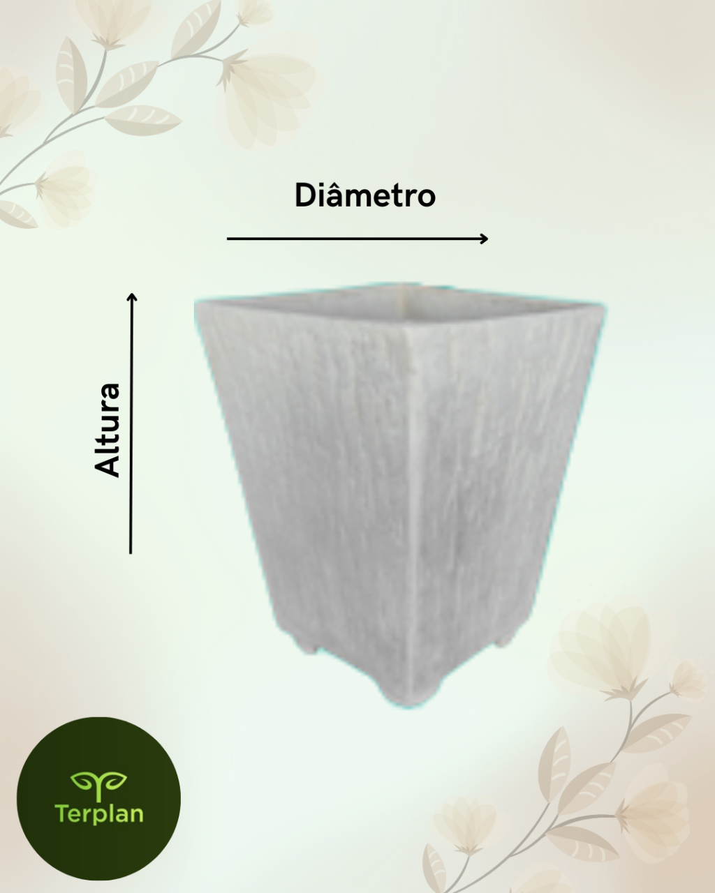 CAIXA RÚSTICA COM PÉ 