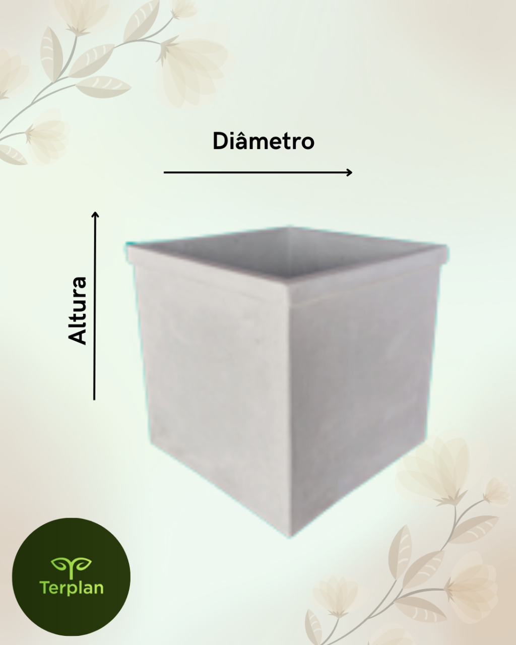 CAIXA QUADRADA SEM PÉ