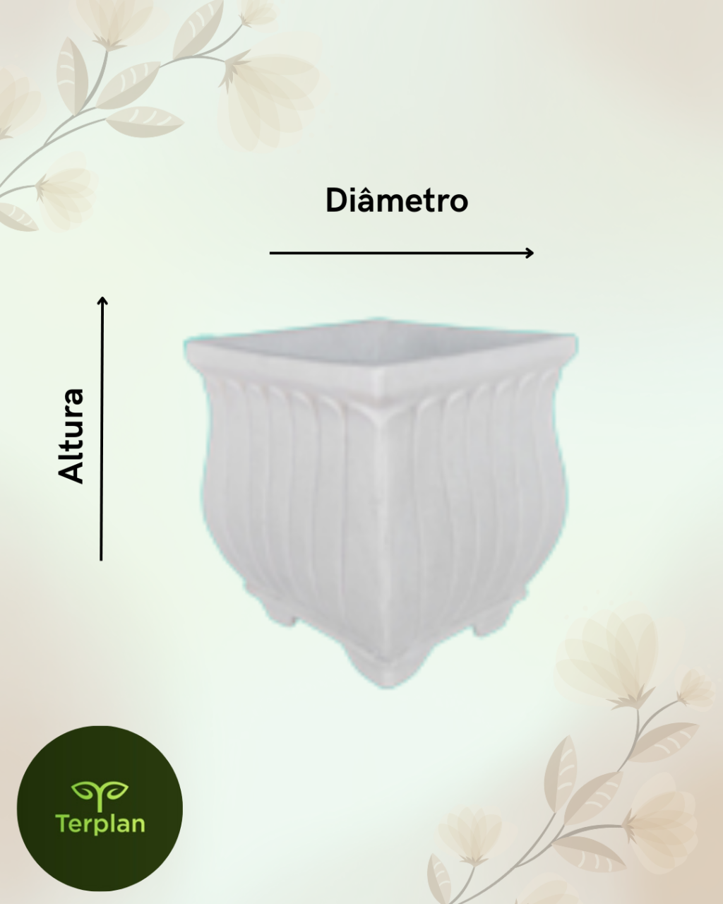 CAIXA GOMADA COM PÉ 
