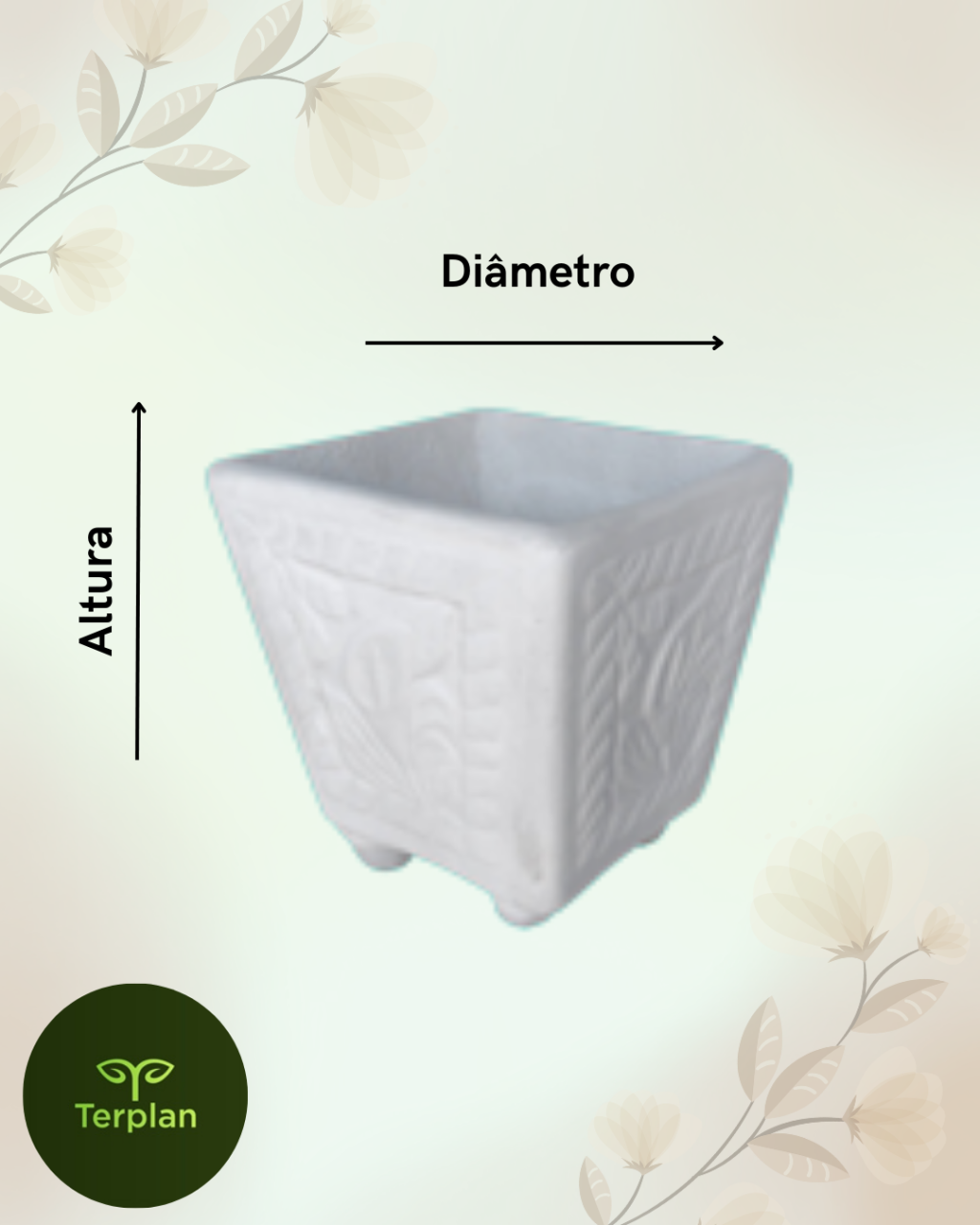 CAIXA LIRIO COM PÉ