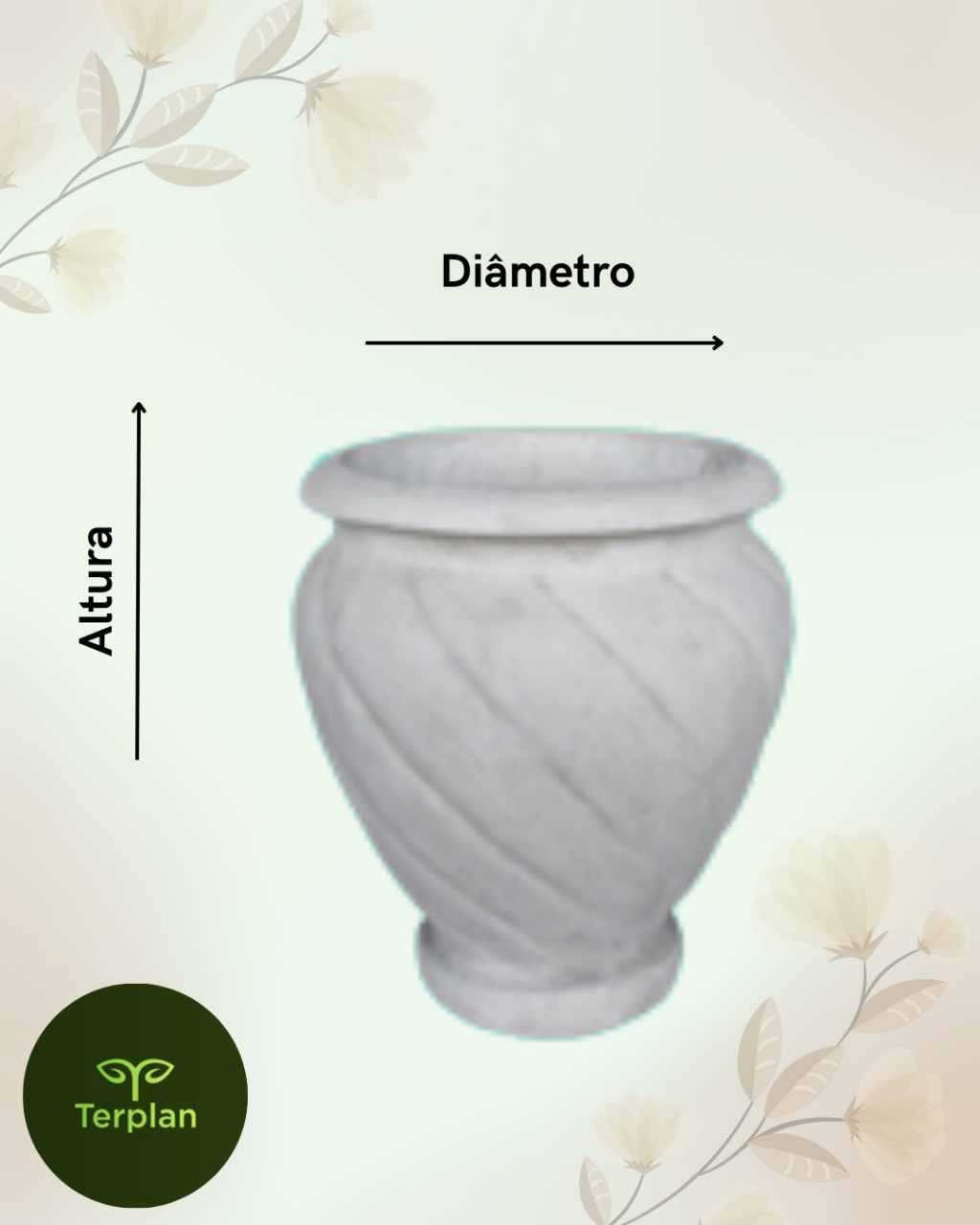 VASO TORCIDO SEM PÉ 