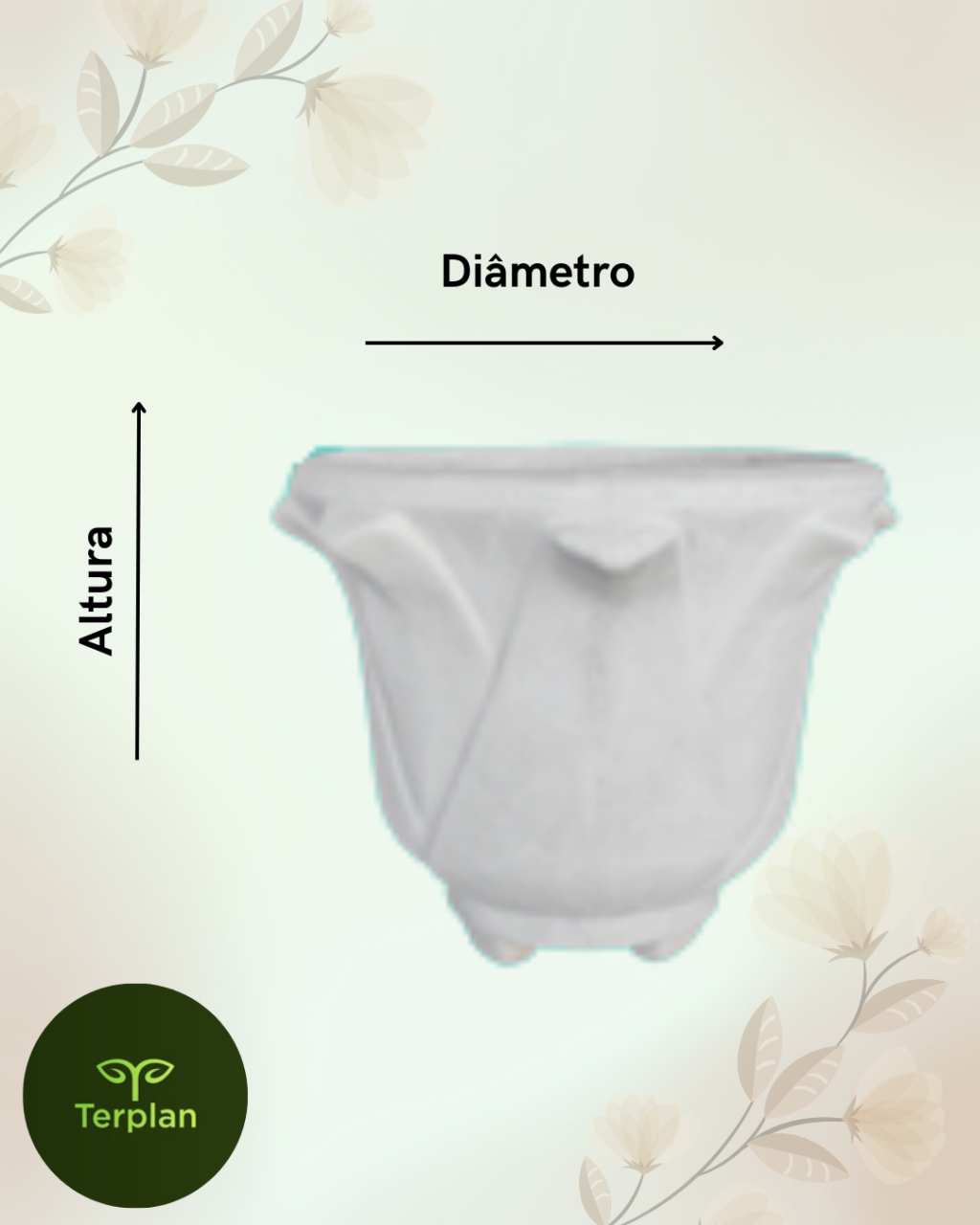  VASO TULIPA COM PÉ 