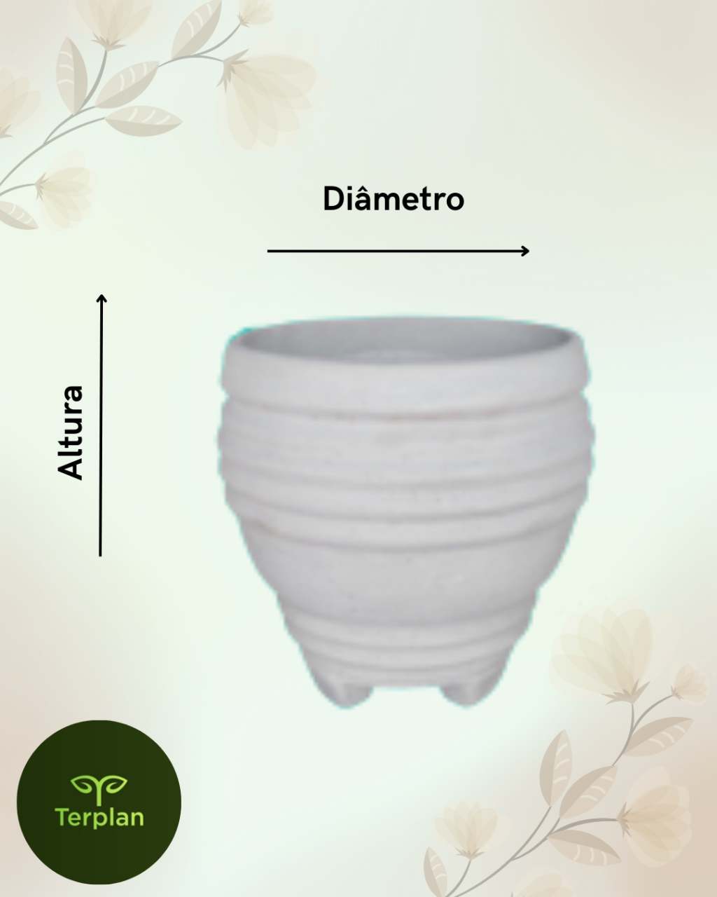 VASO SÃO PAULO COM PÉ 
