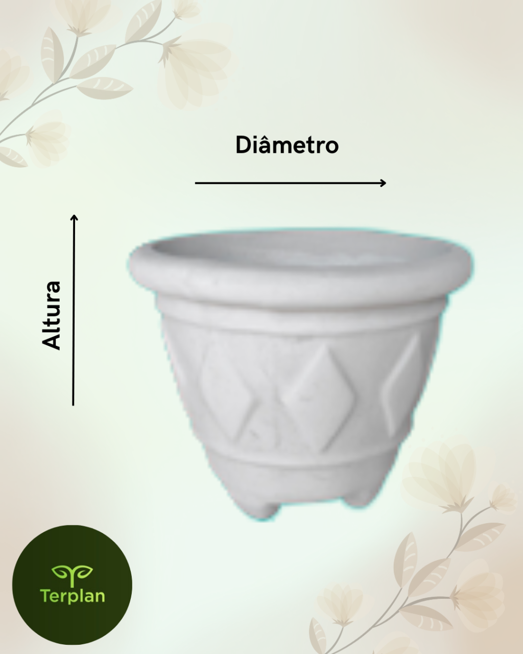 VASO XADREZ COM PÉ 