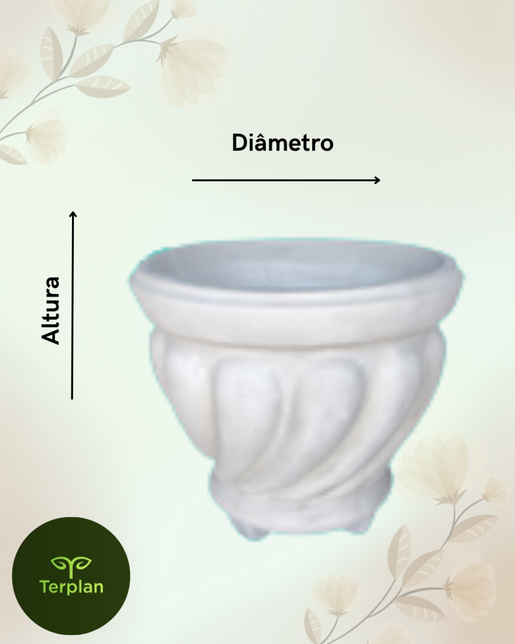 VASO ROMANO Nº6 COM PÉ 