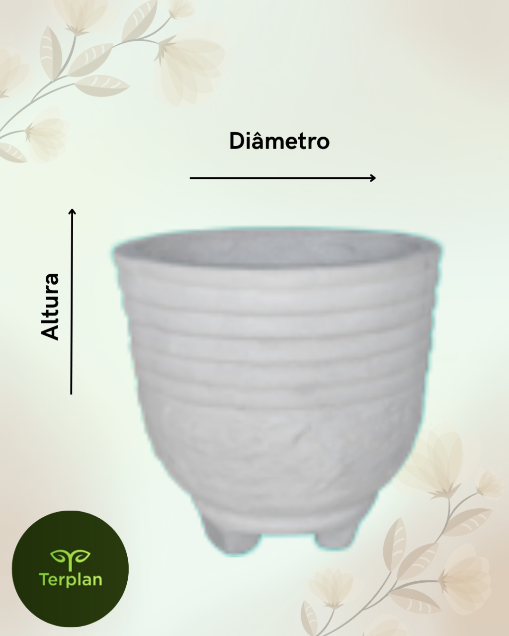 VASO BRUNA COM PÉ