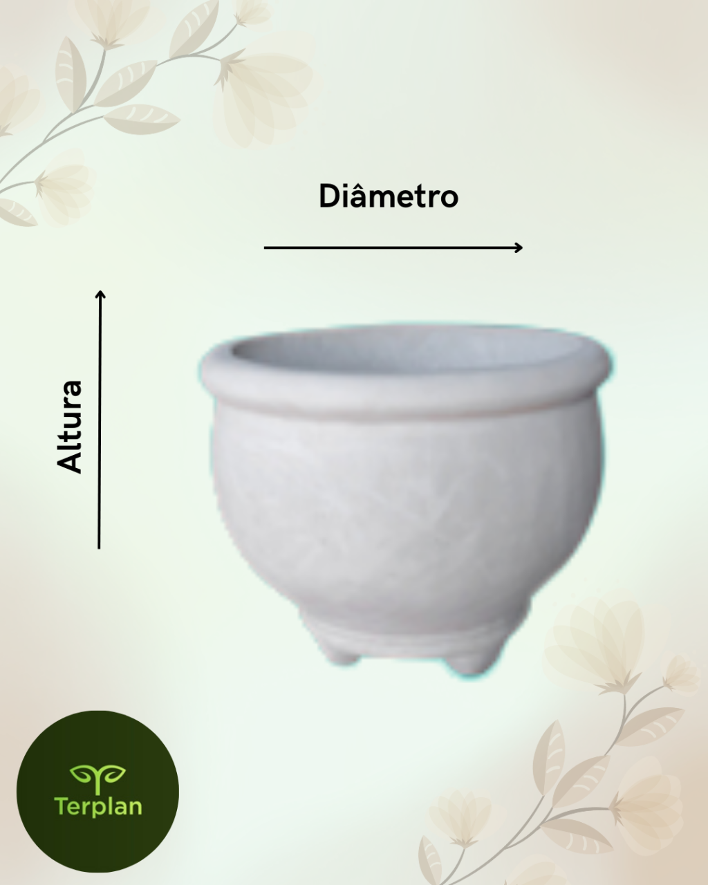 VASO MILENIO COM PÉ