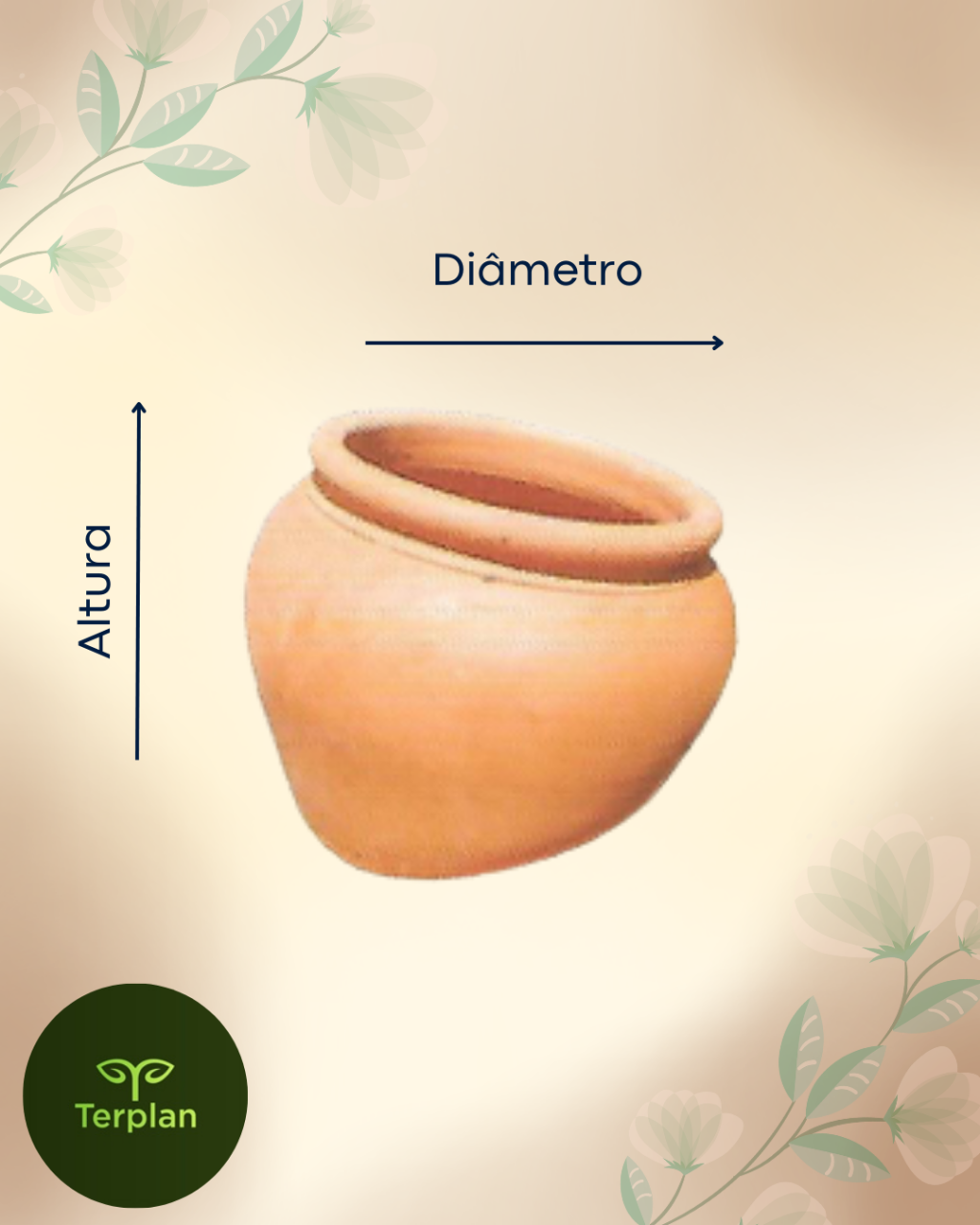 VASO CERÂMIA BAÚ TOMBADO
