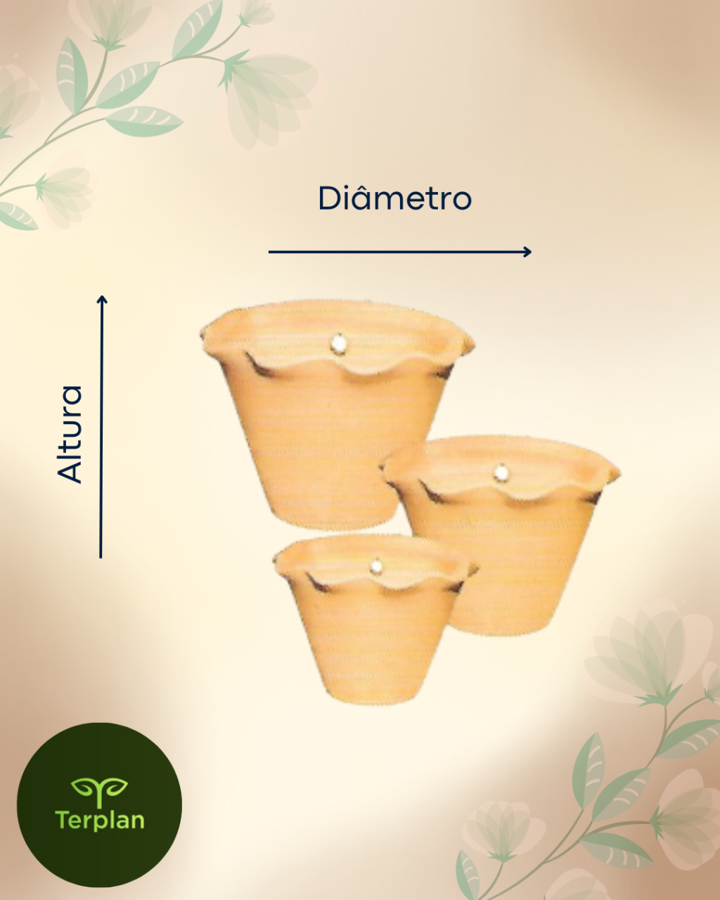 VASO CERÂMIA PAREDE BABADO