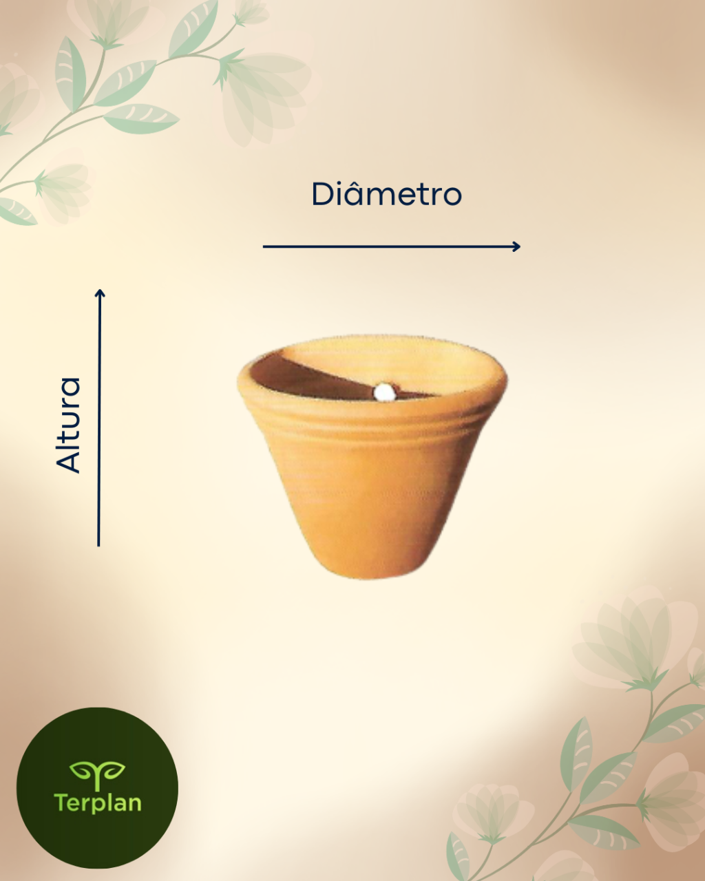 VASO CERÂMIA PAREDE MINI