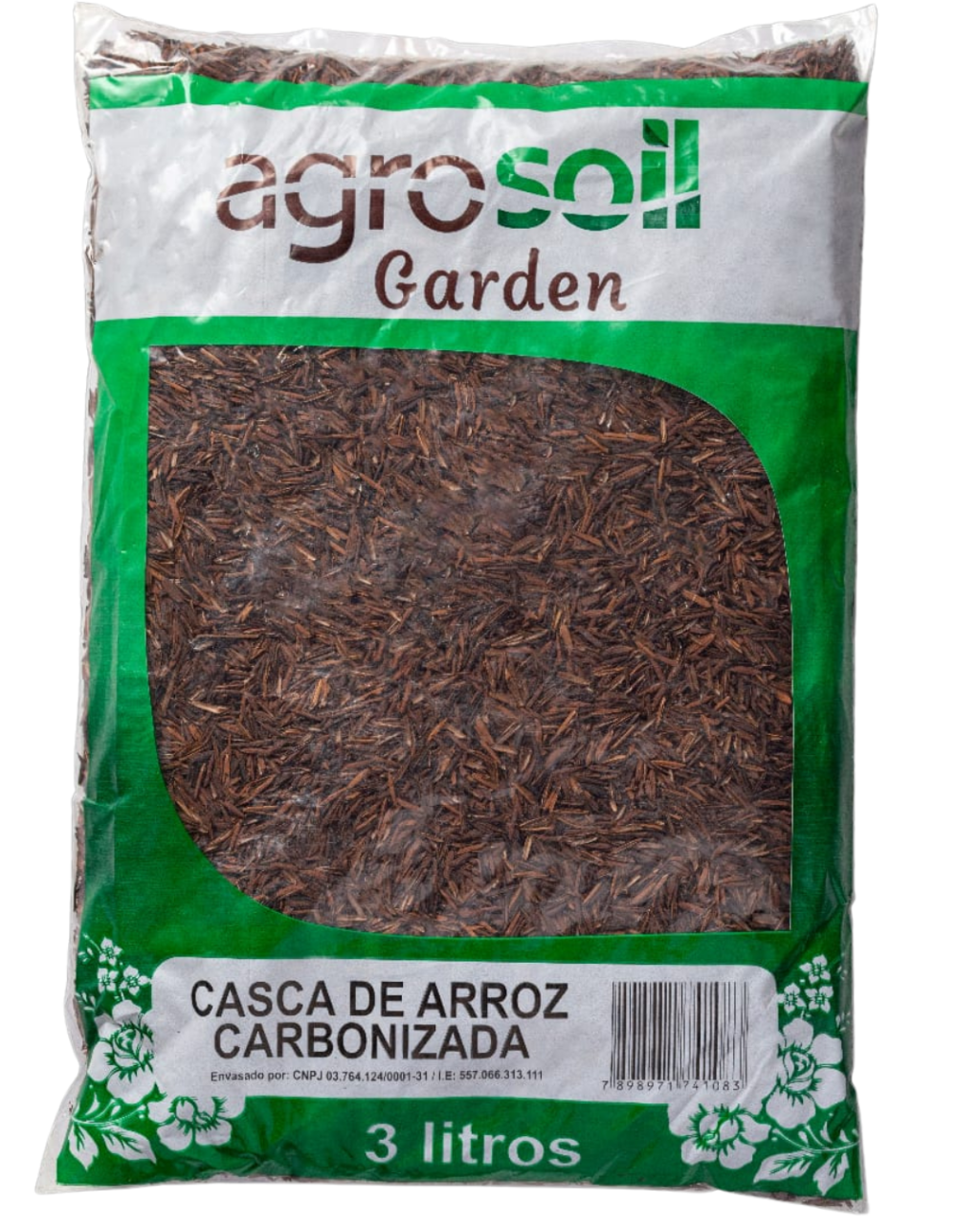 CASCA DE ARROZ CARBONIZADA