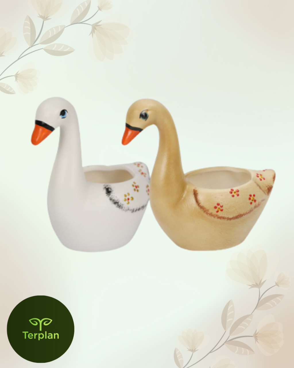 CACHEPOT CISNE BICO BAIXO 