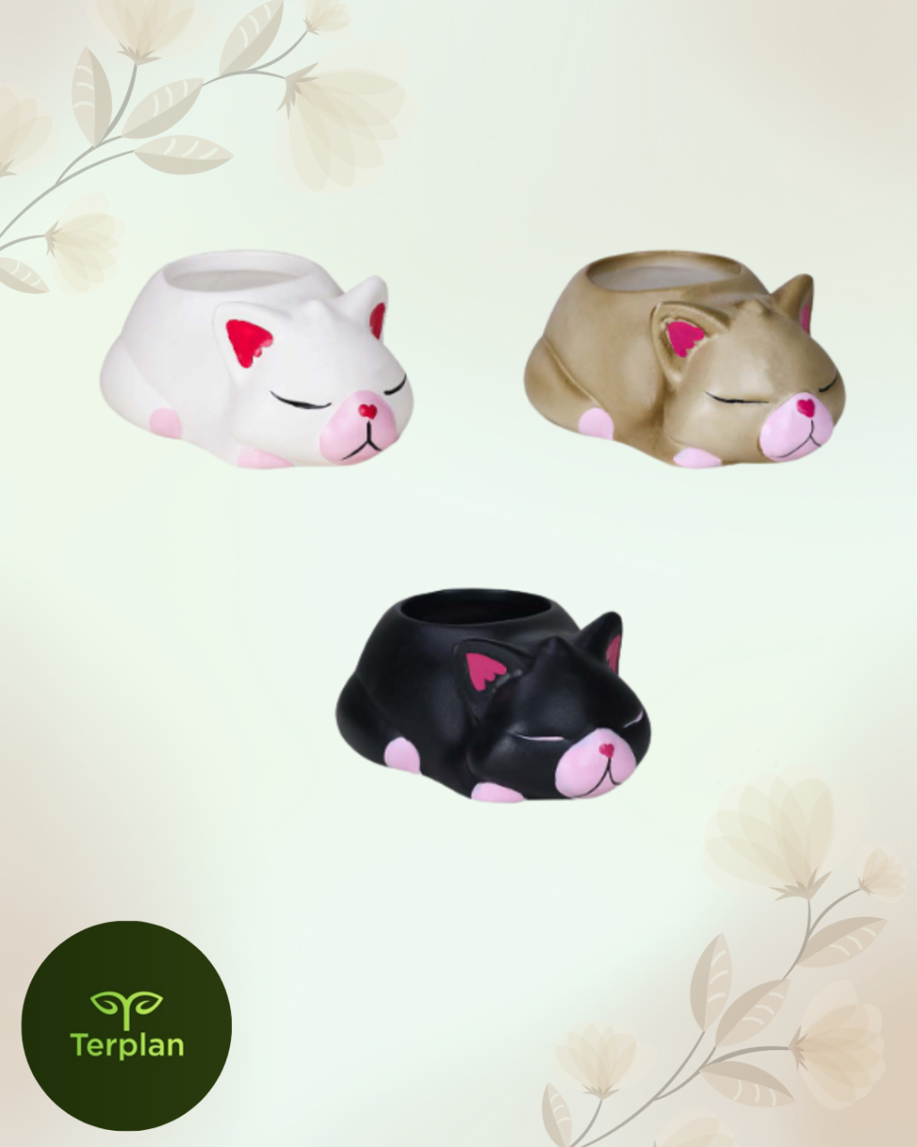 CACHEPOT GATO DEITADO 