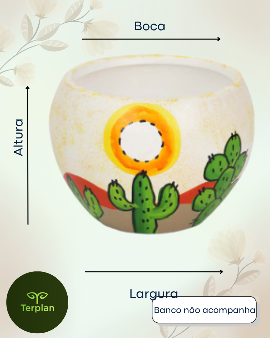 VASO CACTO ENSOLARADO