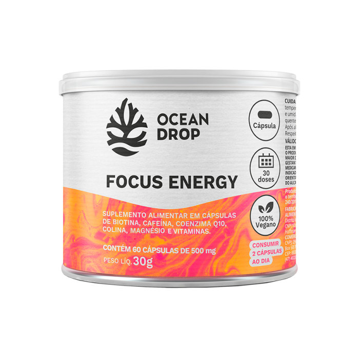 Ocean Drop Focus Energy 60 cápsulas 500mg