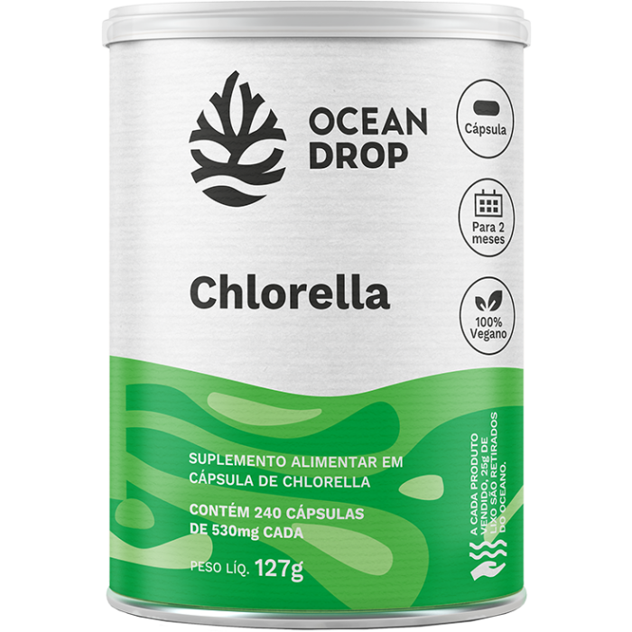 Ocean Drop Chlorella 240 cápsulas 539mg