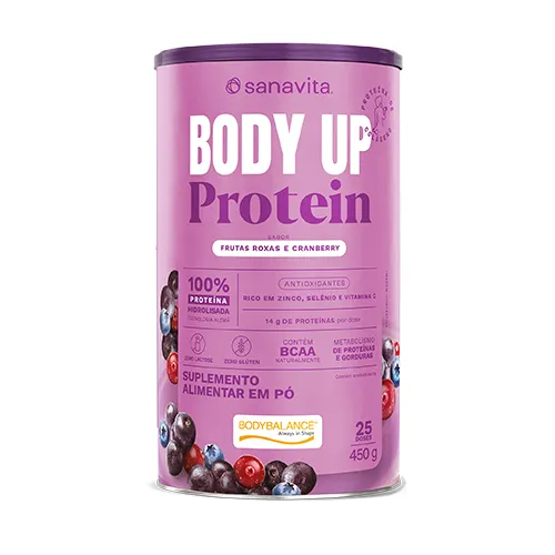 Sanavita Body Up Protein Frutas Roxas e Cranberry 450g