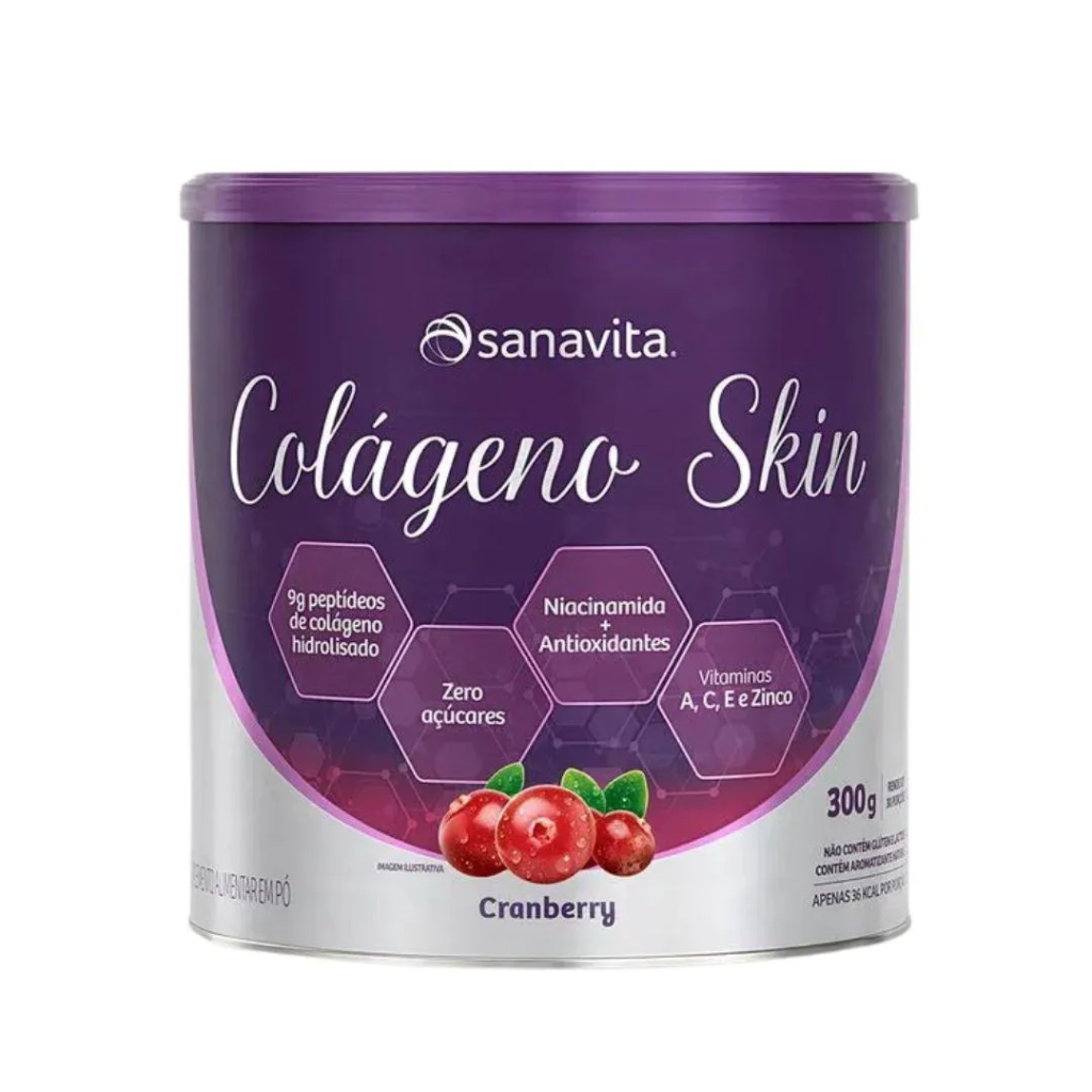 Sanavita Colágeno Skin Cranberry 300g